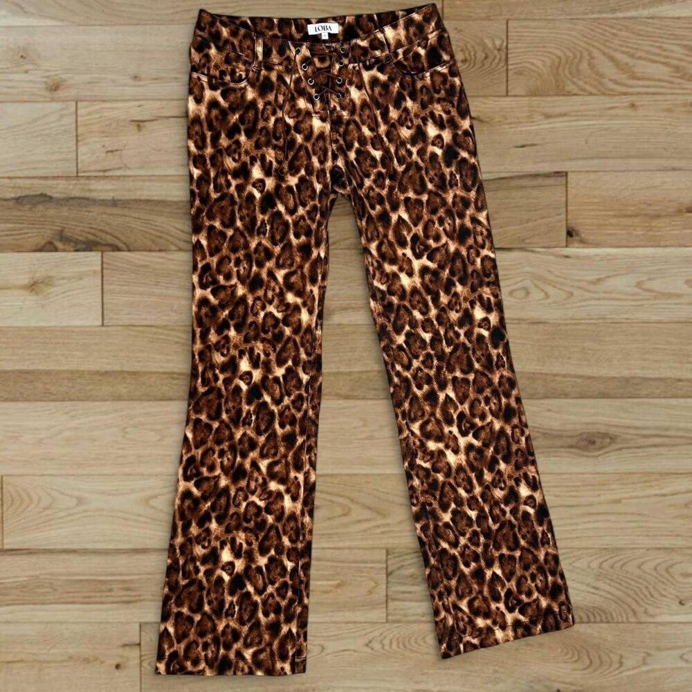LOBA REVOLVE Zahara TWO PIECE SET leopard print low waisted pants & top🐆 - Picture 3 of 7